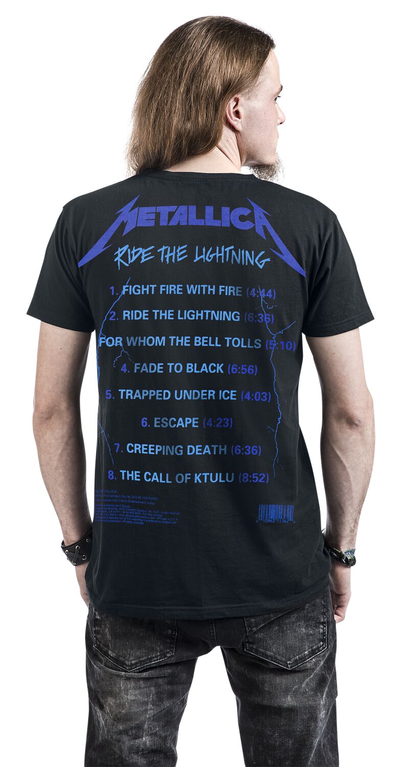 Ride The Lightning Metallica T Shirt Emp - lightning t shirt roblox