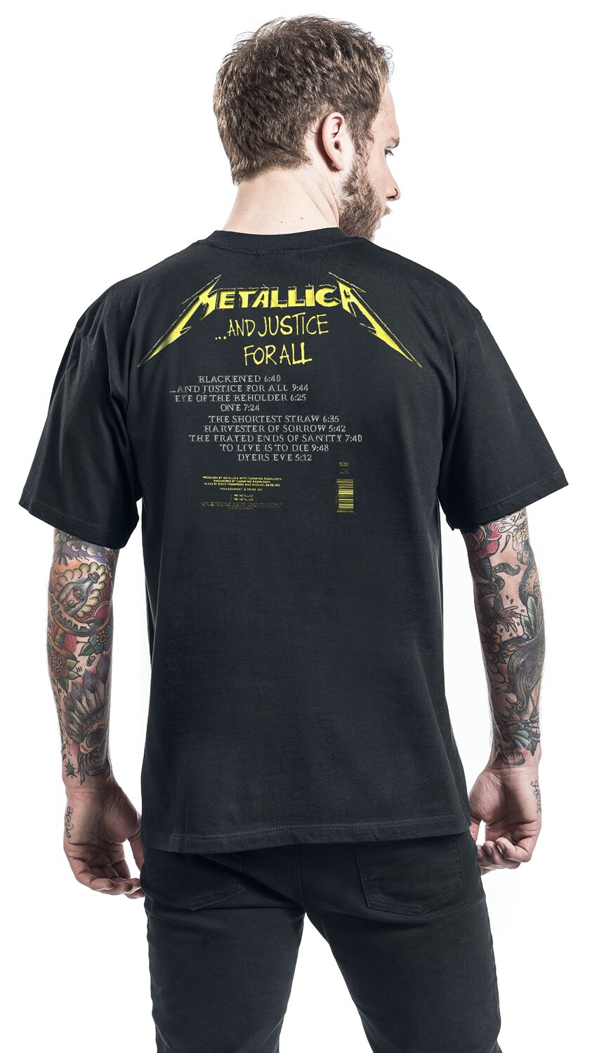 Metallica - And Justice for All Album Cover T-Shirt - Size Medium