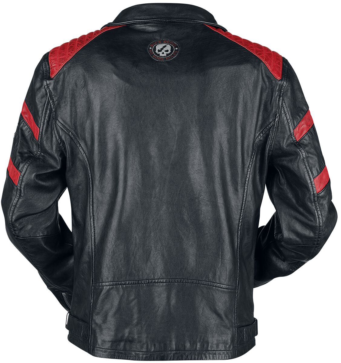 Biker New Fashion Black and Red Leather Jacket Mens - Jackets Masters